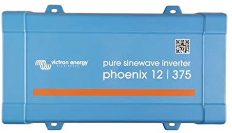 Pictured is a Victron Phoenix 12/375 inverter