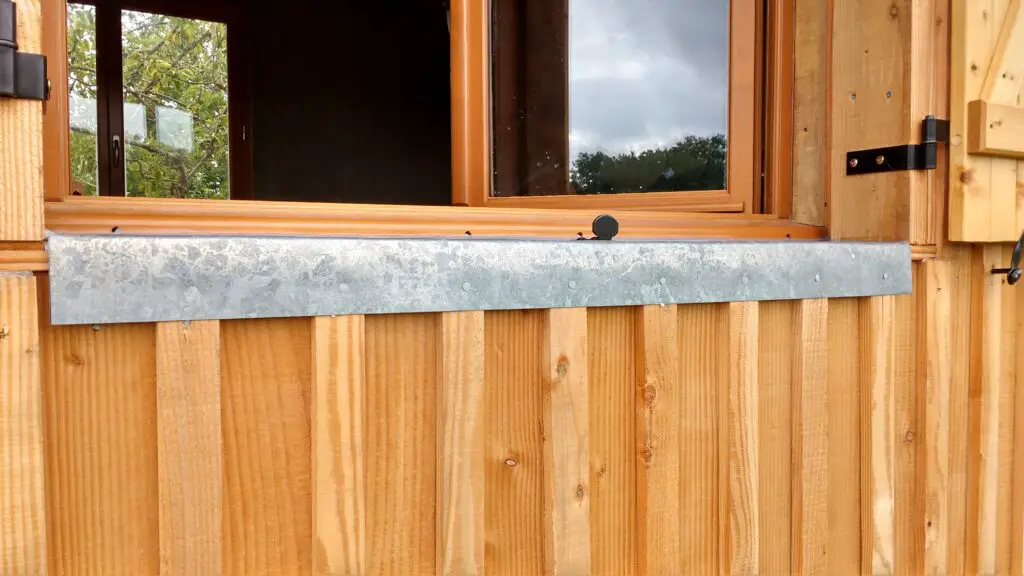 Pictured is a close up photo of the finished tiny house cladding