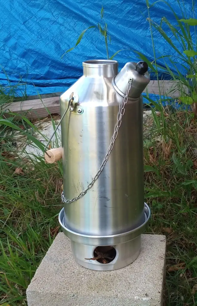Pictured is Ghillie kettle in use.
