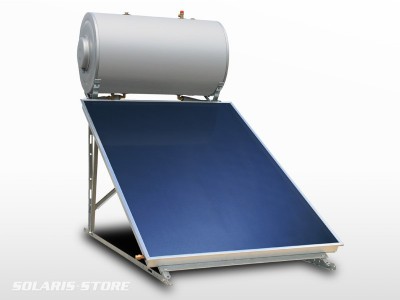 Pictured is a thermosiphon solar water heater