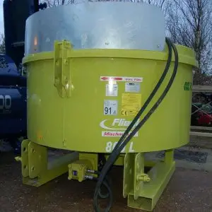 Pictured is an 800L pan mixer