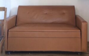 Pictured is an old PVS sofa bed