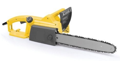 Pictured above is an electric chainsaw